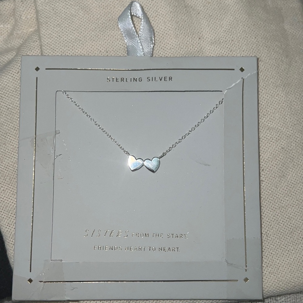 Sliver heart necklace